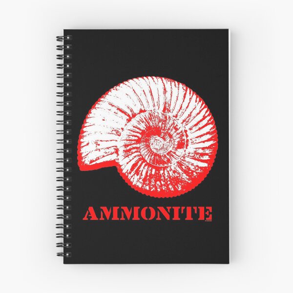 Item preview, Ammonite Prehistoric Red White designed and sold by 7T-Designs.
