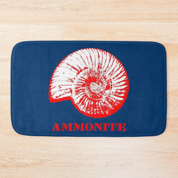 Item preview, Ammonite Prehistoric Red White designed and sold by 7T-Designs.