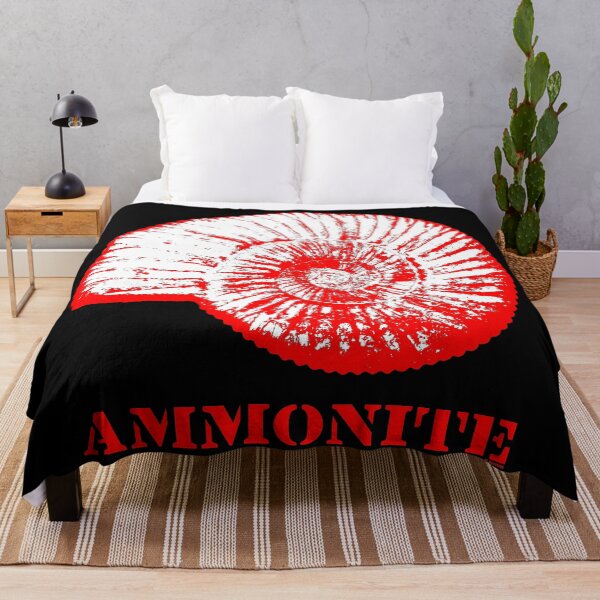 Item preview, Ammonite Prehistoric Red White designed and sold by 7T-Designs.