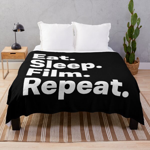 Item preview, Eat Sleep Film Repeat designed and sold by teesaurus.