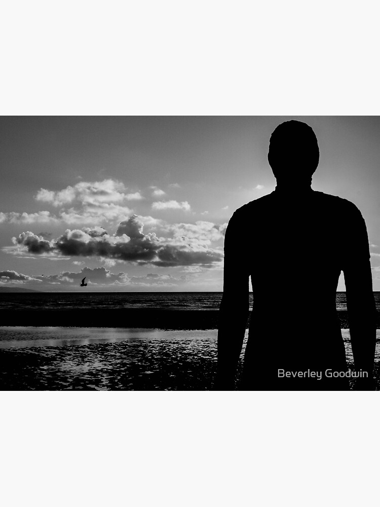 "Another Place, Crosby Beach, Liverpool" Sticker for Sale by