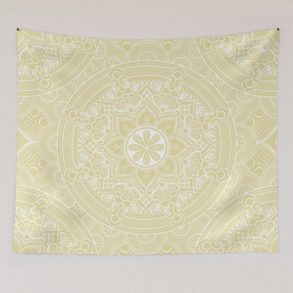 Item preview, Lemon and White Mandala Pattern designed and sold by Vic Torys ☆.