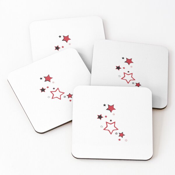 Item preview, Red Black Stars designed and sold by youngcreationz.