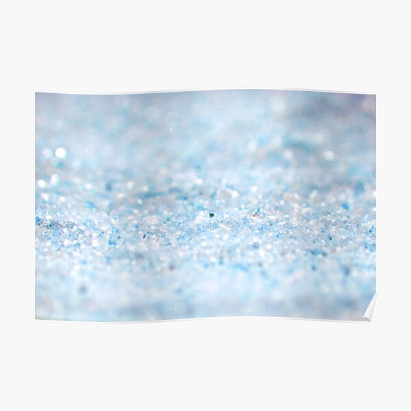 ice blue sparkle Poster