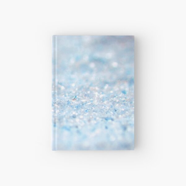 ice blue sparkle Hardcover Journal