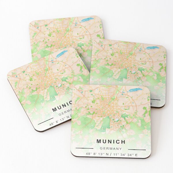 Item preview, MUNICH CİTY ROAD MAP POSTER designed and sold by rashadat.