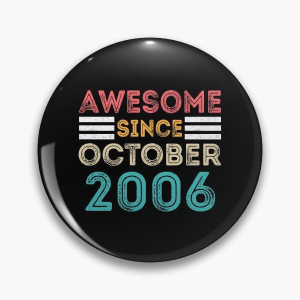 Item preview, Retro Vintage 14th Birthday - Awesome Since October 2006 designed and sold by meedTee.