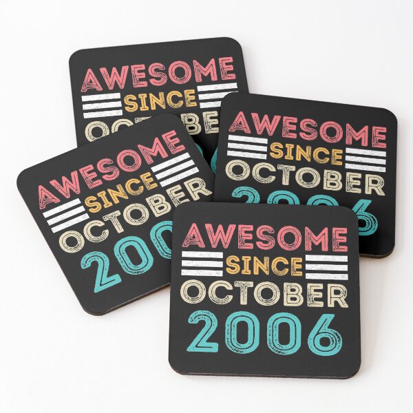 Item preview, Retro Vintage 14th Birthday - Awesome Since October 2006 designed and sold by meedTee.