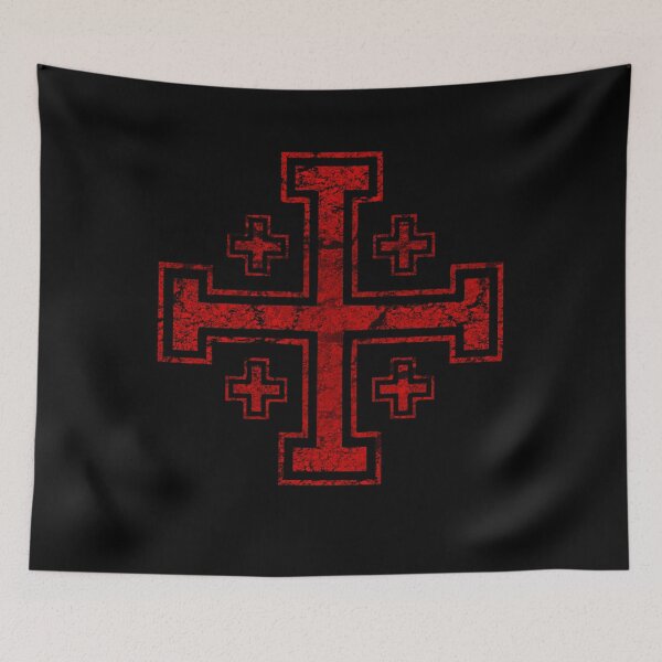 Item preview, Templar Knight Jerusalem Cross Seal Medieval Warrior Symbol designed and sold by TopTeeShop.
