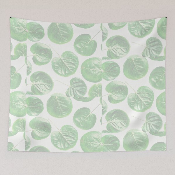 Item preview, Green round leaf design designed and sold by Booandbeaute.