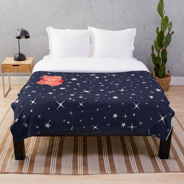 Item preview, Stars and dark blue sky with cute Bear designed and sold by MixDesigns03.