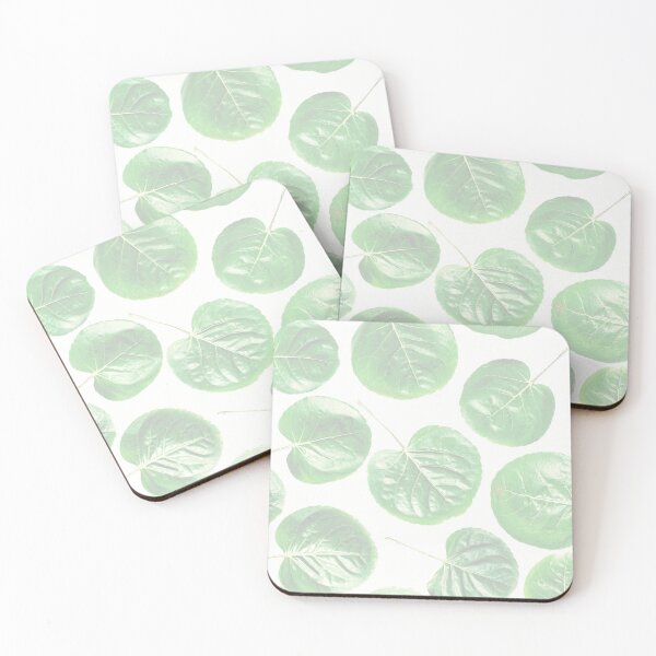 Item preview, Green round leaf design designed and sold by Booandbeaute.