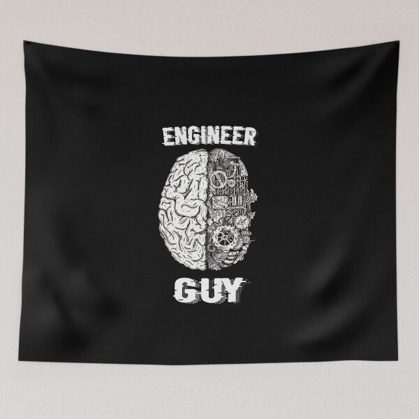 Item preview, Engineer guy's brain designed and sold by SidTastic .