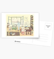 Babar The Elephant and Scientist Postcards