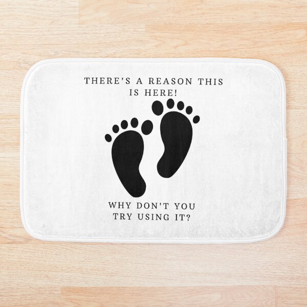 Item preview, Footprint Bathmat designed and sold by TaliesDesigns.
