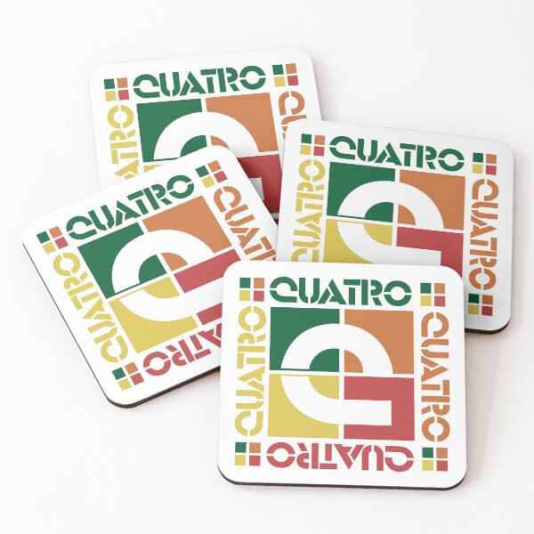 Item preview, 'Quatro' drinks branding (2 - transparent) (1982) recreated by Logocryo. designed and sold by Logocryo.