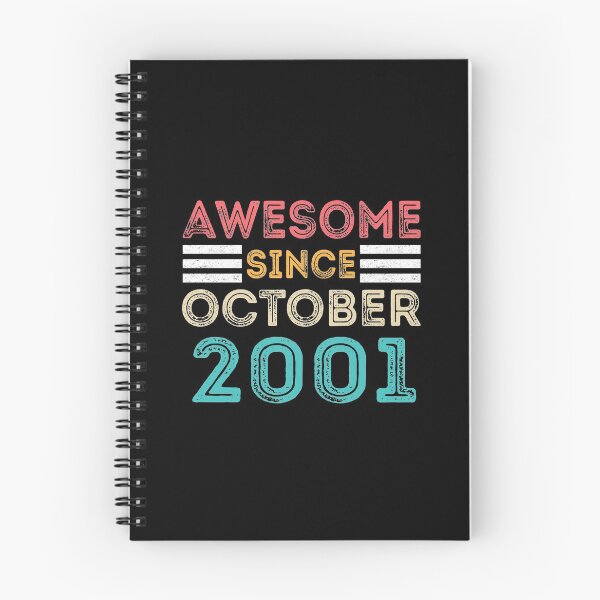 Item preview, Retro Vintage 19th Birthday - Awesome Since October 2001 designed and sold by meedTee.
