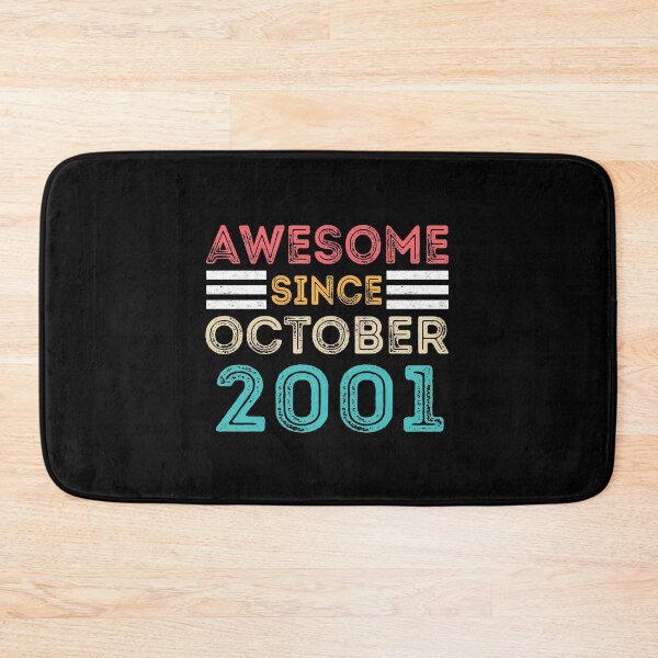 Item preview, Retro Vintage 19th Birthday - Awesome Since October 2001 designed and sold by meedTee.