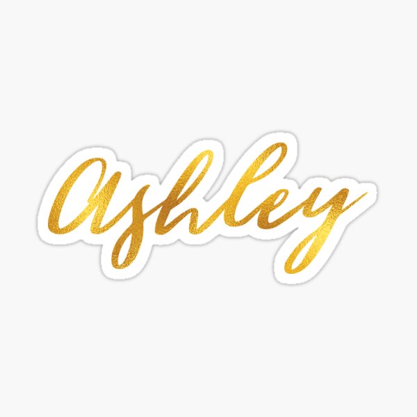 Sticker Ashley Name Redbubble