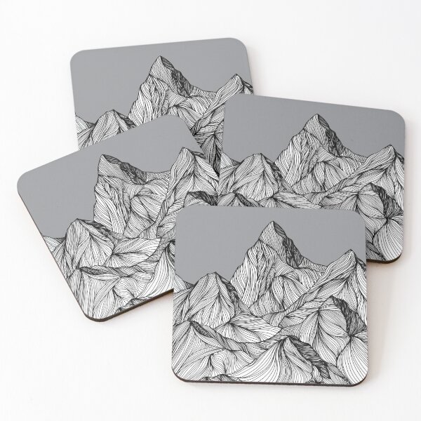 Item preview, Mountain sketch gray designed and sold by lolamawi.