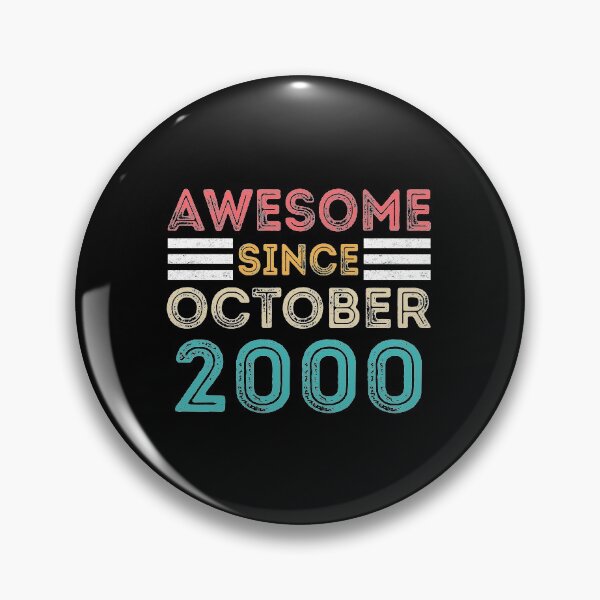 Item preview, Retro Vintage 20th Birthday - Awesome Since October 2000 designed and sold by meedTee.
