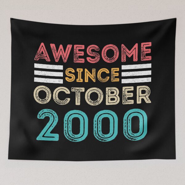 Item preview, Retro Vintage 20th Birthday - Impresionante desde octubre de 2000 designed and sold by meedTee.