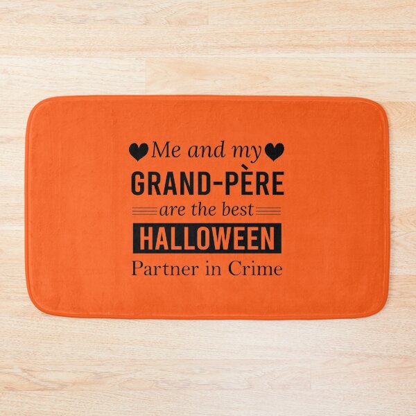 Item preview, For Grand-père French grandfather Halloween partner in crime orange design designed and sold by anins-azuree.