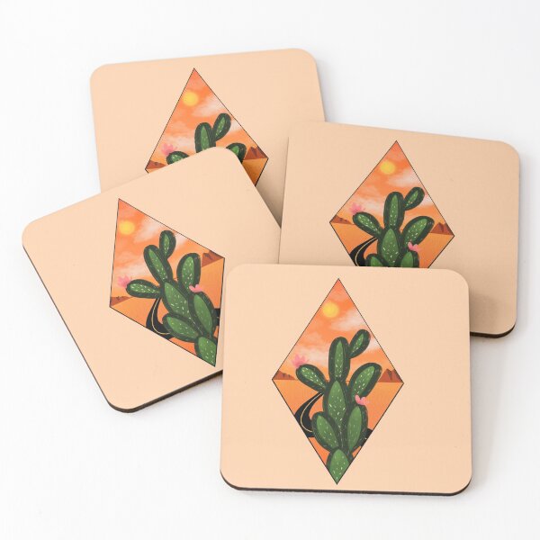Item preview, Cactus Blooms in the desert sun designed and sold by CoffeePandaArt.
