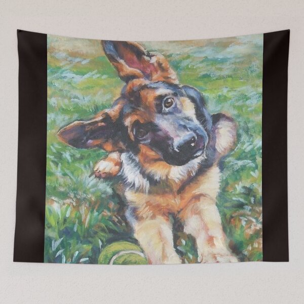 Item preview, German Shepherd Dog Art puppy designed and sold by Coolstuff4you71.