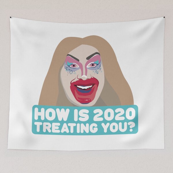 Item preview, Jimbo the drag clown mirror lipstick message elimination Canada's Drag Race meme how is 2020 treating you? designed and sold by FridaaErikssson.