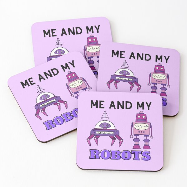 Item preview, Robotics engineering cute robots purple designed and sold by Share Your Passion.