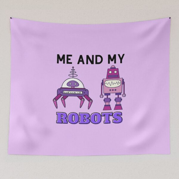 Item preview, Robotics engineering cute robots purple designed and sold by Share Your Passion.