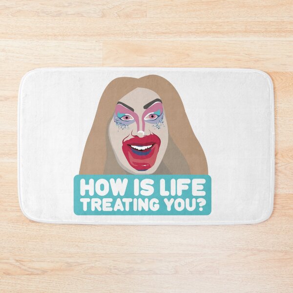 Item preview, Jimbo the drag clown mirror lipstick message elimination Canada's Drag Race meme how is life treating you? designed and sold by FridaaErikssson.