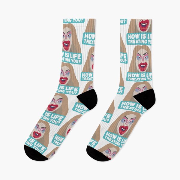 Item preview, Jimbo the drag clown mirror lipstick message elimination Canada's Drag Race meme how is life treating you? designed and sold by FridaaErikssson.