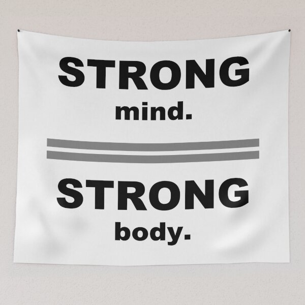 Item preview, STRONG mind STRONG body - Driven to SUCCESS - motivational typography designed and sold by originalsusie.