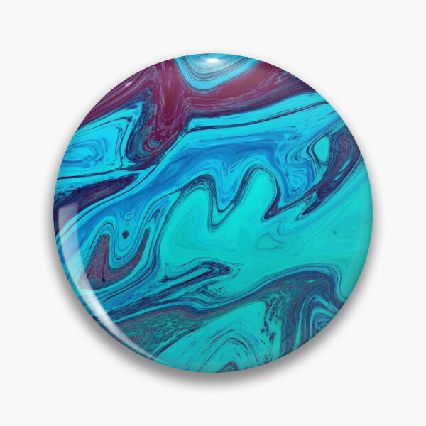 Aperçu de l'œuvre Corail dans un océan bleu marbré créée et vendue par Yakdane.