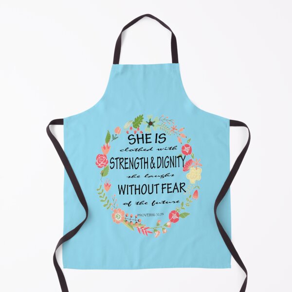 Item preview, Proverbs 31 25 Bible Verse She is clothed with strength & dignity without fear of the future designed and sold by Roland1980.