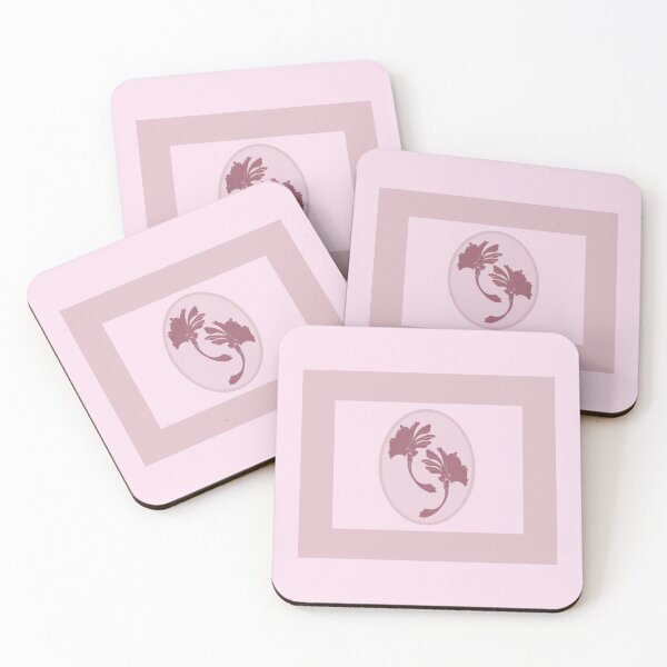 Item preview, Shades of pink with a beautiful floral design in an oval frame designed and sold by PetaJaneHome.