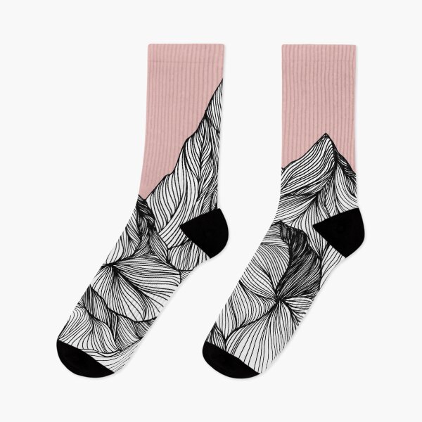 Item preview, Mountains as a sketch pink designed and sold by lolamawi.