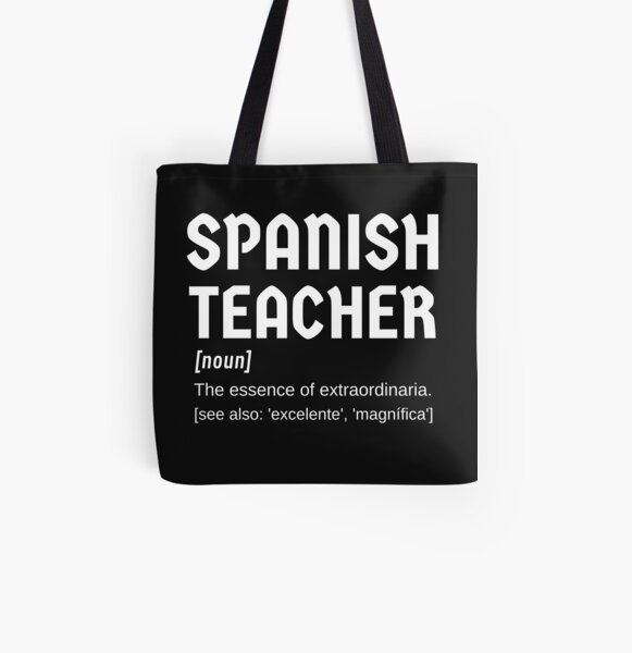 Suena en Grande Nunca Te Rindas Reusable Grocery Bag-Spanish Student Teacher Gift-Market Beach Travel Tote-Tea Spanish Quote Tote