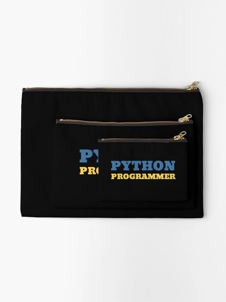 Thumbnail 2 of 4, Zipper Pouch, Python Programmer designed and sold by aviationgeektee.