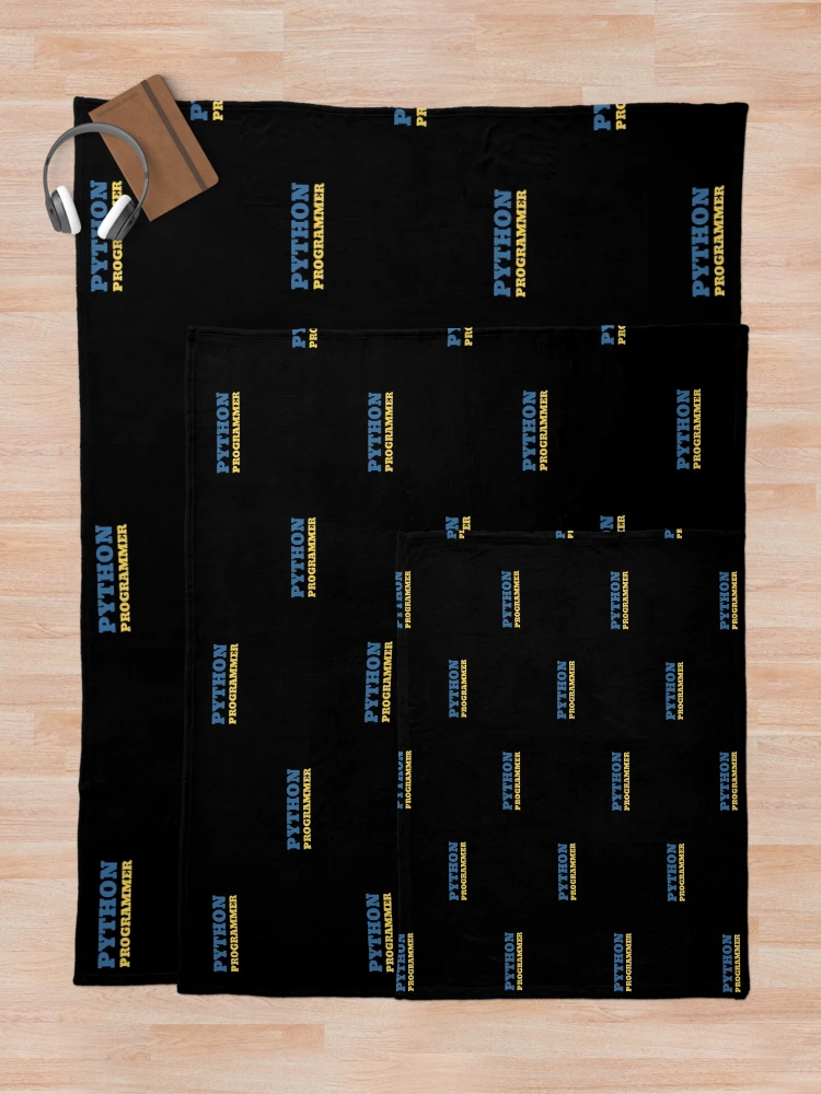 Thumbnail 5 von 6, Fleecedecke, Python-Programmierer designt und verkauft von aviationgeektee.