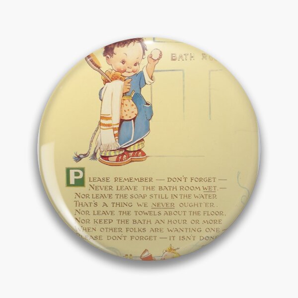 Item preview, Bathroom Rules - Mabel Lucie Attwell  designed and sold by HydrangeaHollow.