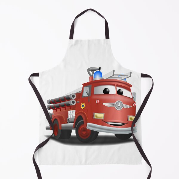 Item preview, Cartoon Style Fire Engine designed and sold by Sandpiperarts.