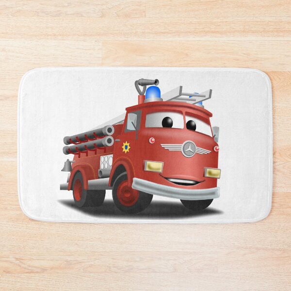 Item preview, Cartoon Style Fire Engine designed and sold by Sandpiperarts.