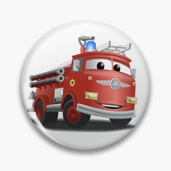 Item preview, Cartoon Style Fire Engine designed and sold by Sandpiperarts.
