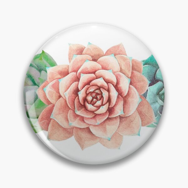 Aperçu de l'œuvre Bouquet d'aquarelle avec succulentes créée et vendue par sleeperr.