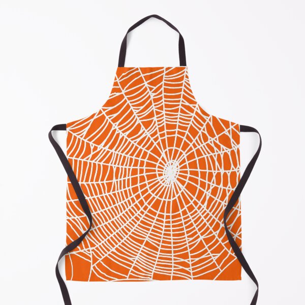 Item preview, Spider Web Creepy cute design in orange and white - Halloween designed and sold by MadandMean.