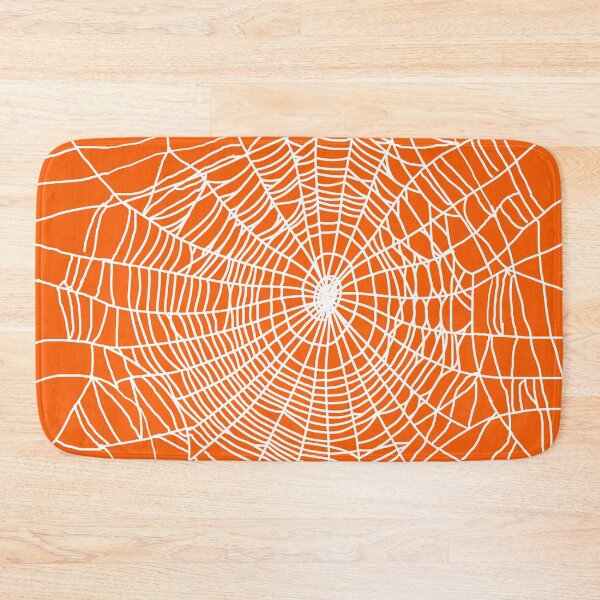 Item preview, Spider Web Creepy cute design in orange and white - Halloween designed and sold by MadandMean.