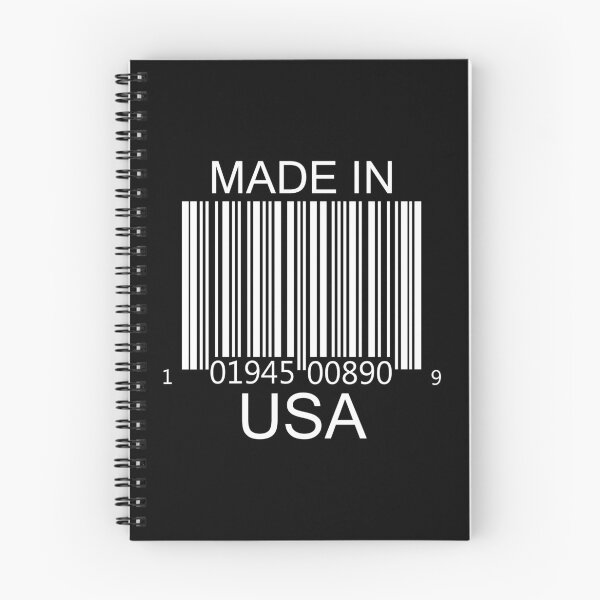 Item preview, Made in USA Barcode in white designed and sold by Mariv19.